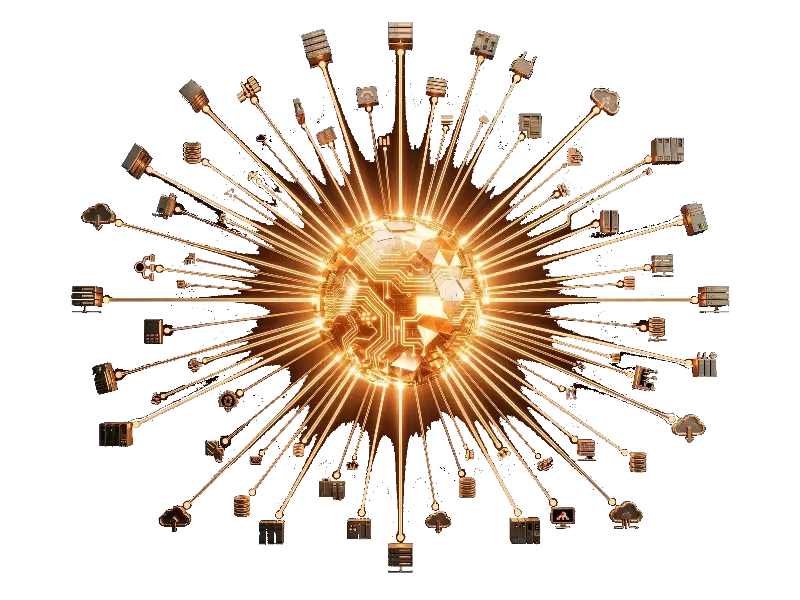 API hub connecting business systems